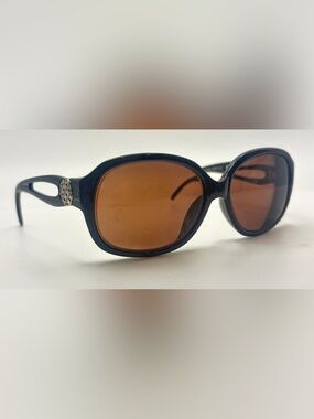 Joan Collins 9975 Black Oval Sunglasses Frames Only